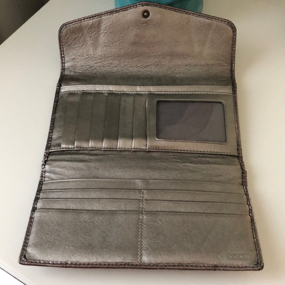 Coach Gunmetal Large Ashley Wallet - Picture 8 of 8